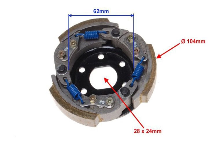 Sprzęgło skuter 2t 4t quest romet delfin wilga