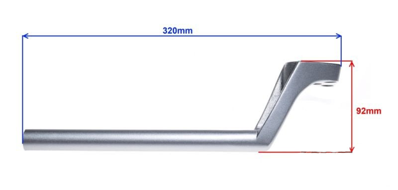 Kierownica prawa junak 901 sport 320mm 92mm 22mm