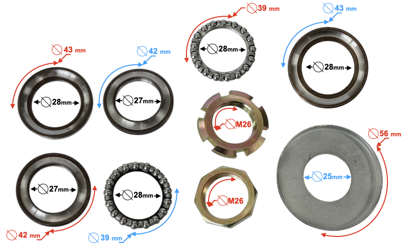Mocowanie łożyska główki ramy Barton Scalpel