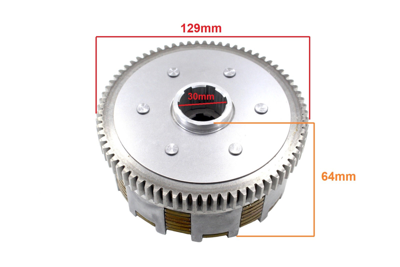 Sprzęgło quad atv 150/200/250ccm 6 śrub 7 tarcz