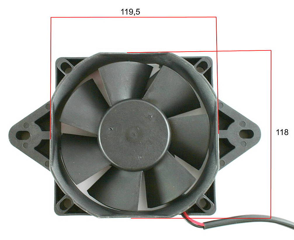 Wentylator chłodnicy silnika quad atv 200 250