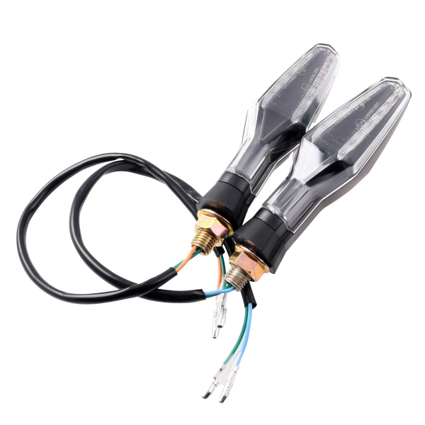 Kierunkowskazy mini strzałki Led czarne V31 homologacja E11