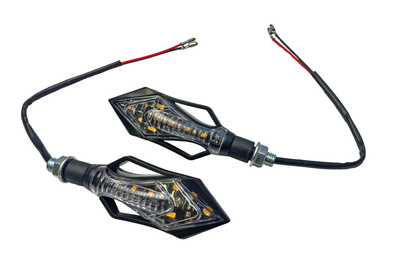 Kierunkowskazy czarne Led grot M10 homologacja skuter motorower quad atv