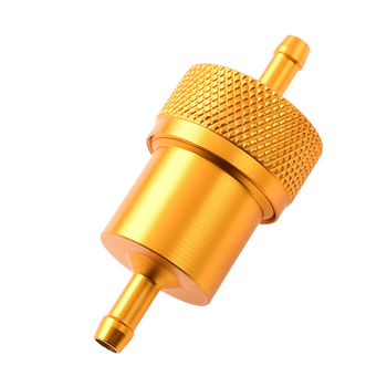 Filtr paliwa alu cnc V4 złoty 6mm Racing Force