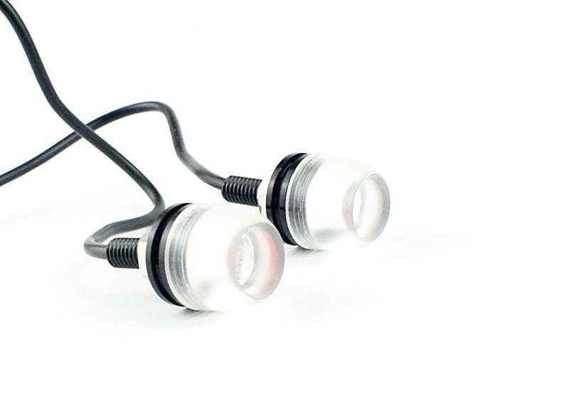 Śruby tablicy rejestracyjnej świecące pomarańczowe 2 sztuki