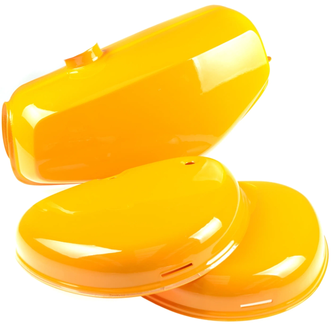 Zbiornik paliwa pokrywy boczne pomarańczowy premium Simson S51 S60 S70 DPR