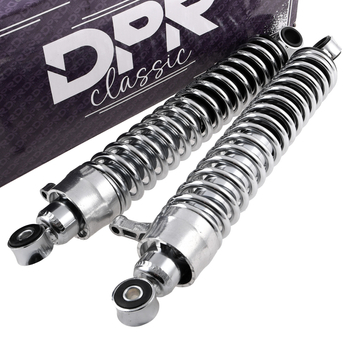 Amortyzatory 380mm wersja MK2 chromowane MZ ETZ DPR Classic
