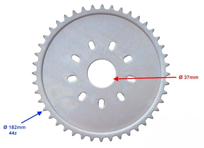 Zębatka tył 44z 415 do silnika rowerowego 2T