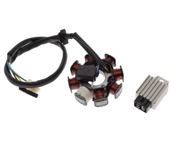 Stator iskrownik regulator napięcia silnik 4T kpl 