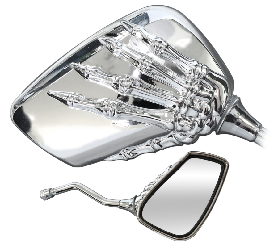Lusterka motocyklowe chromowane szkielet M10