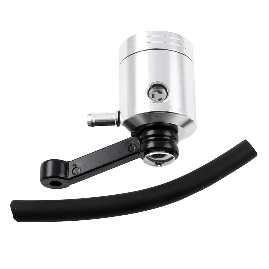 Zbiorniczek płynu hamulcowego aluminiowy cnc tłok srebrny Racing Force