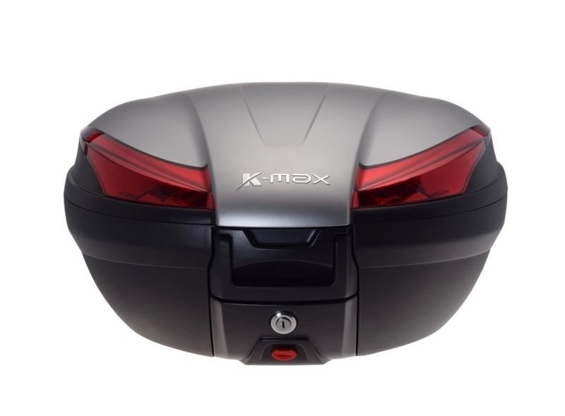 Kufer k-max z płytą montażową srebrny 50l