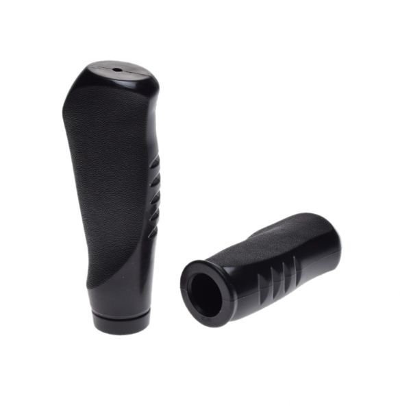 Chwyty kierownicy rowerowe czarne ergo grip