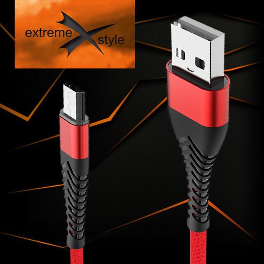 Wzmocniony Kabel Pleciony Spider micro USB 3m