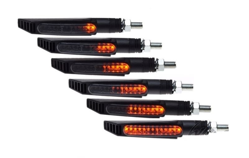 Kierunkowskaz dynamiczny LED pływający czarny 