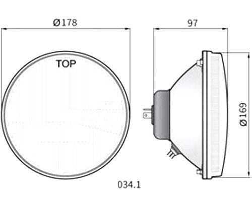 Lampa reflektor HS1/H4 Ikarus Kamaz Wołga Trabant Łada Fiat MZ ETZ 150 250