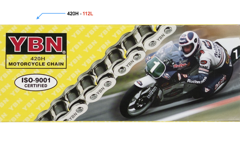 Łańcuch napędu YBN 420H-112L ogniw