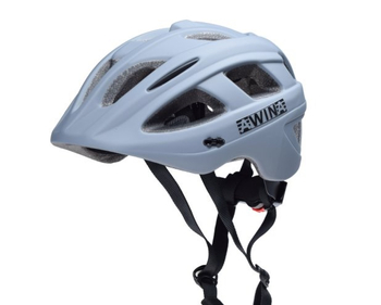 Kask rowerowy dziecięcy Awina by Moon szary rozmiar M 53cm - 56cm
