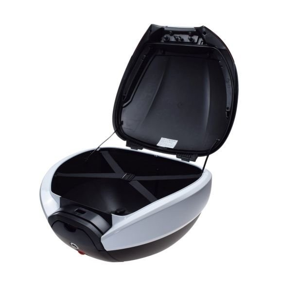 Kufer k-max z płytą montażową czarno biały 40l