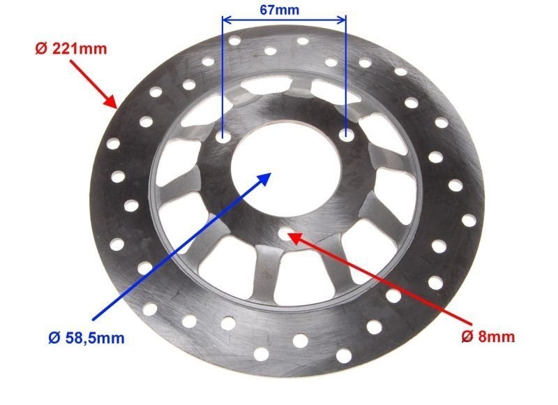 Tarcza Hamulcowa Przód QT-4 Longjia Sharpy 50