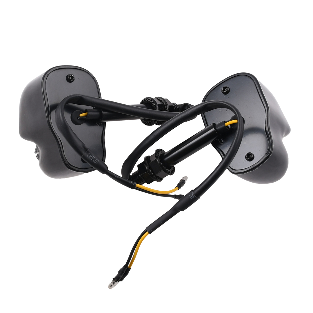 Kierunkowskazy Led mini czaszki czarne Racing Force