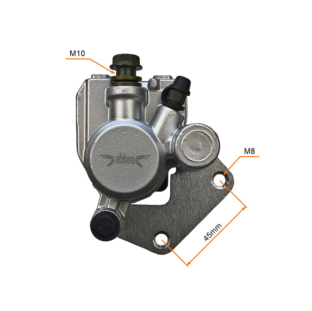 Zacisk hamulca przód z klockami 1 - tłoczkowy aluminium Longjia