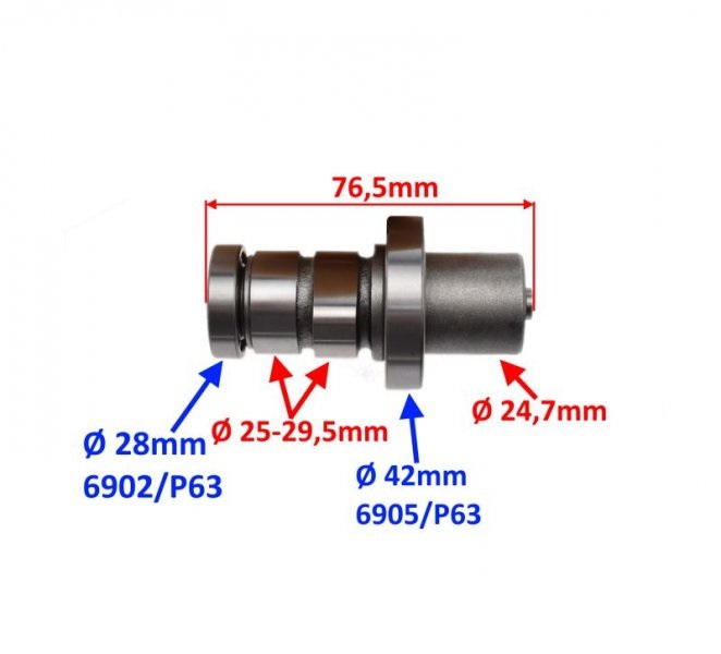 Wałek rozrządu Honda SH125
