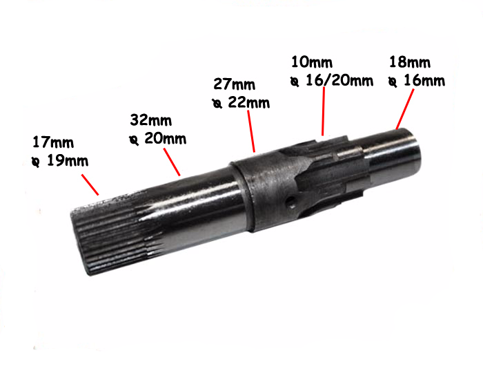 Kopnik wałek startera rozrusznika starter wsk 125