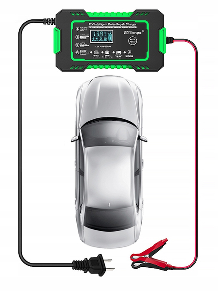 Ładowarka Akumulatora Prostownik akumulatorowy RJ-C 120501A 12V samochód