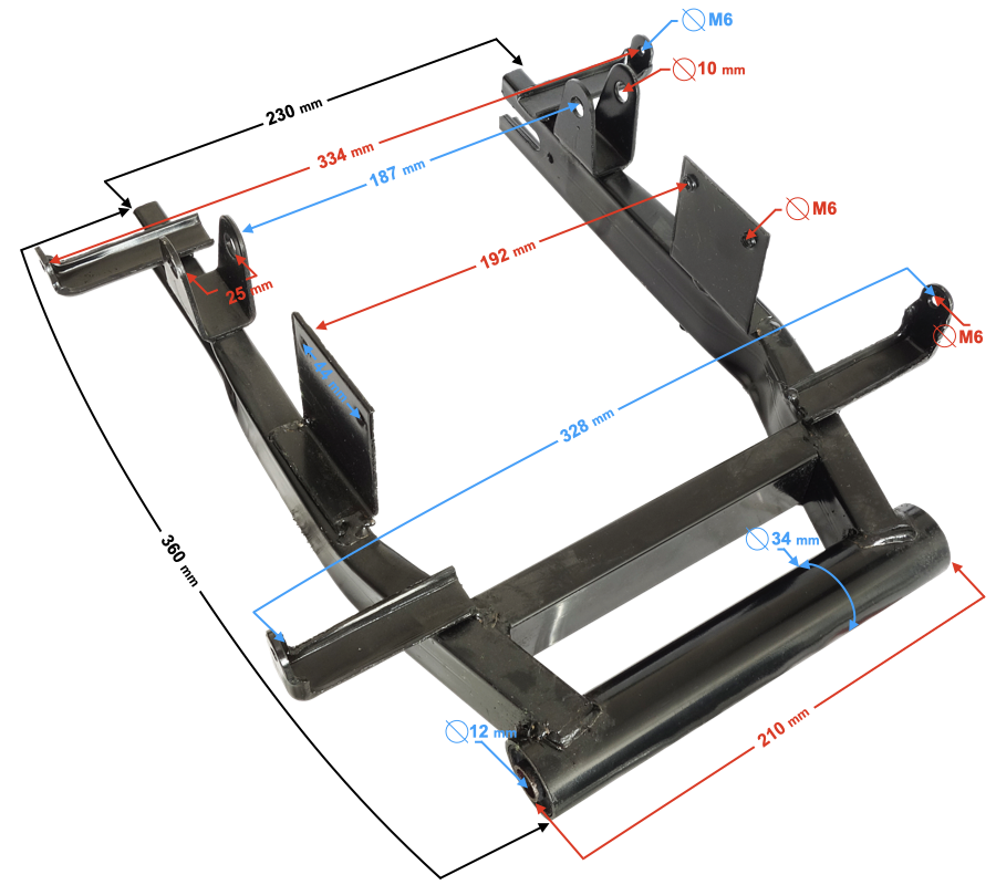Wahacz tylny do skutera Barton E Energy