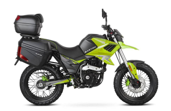 Motocykl Barton Hyper 125 z Kuframi zielony