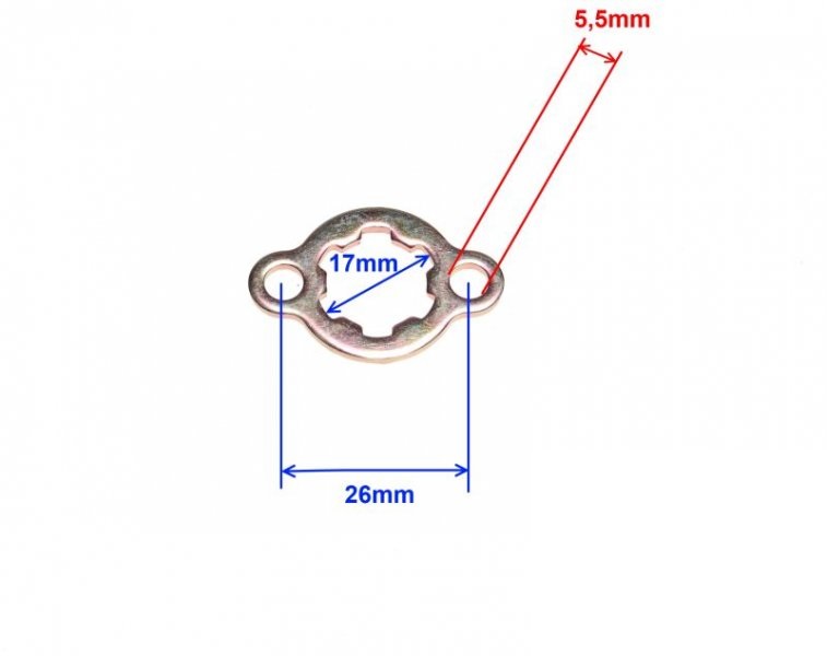 Zabezpieczenie zębatki zdawczej king łoś 139FMB