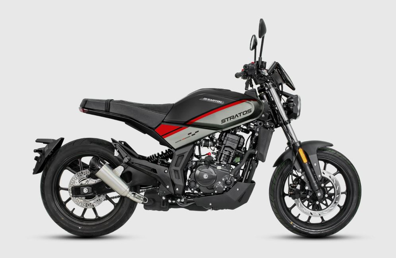 Motocykl Barton Stratos 125 czarno czerwony