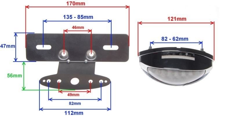 Lampa tył tylna 34led z mocowaniem cn