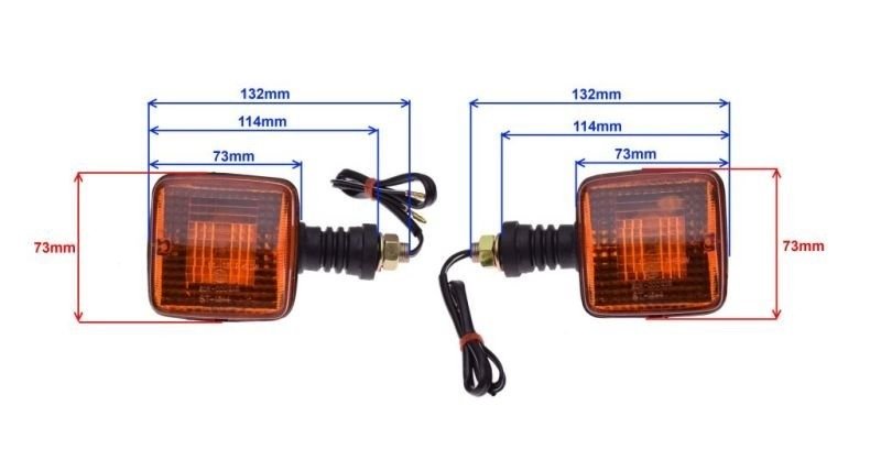 Kierunkowskazy BA15S (12V 23W) homologacja E13 M12 x 1.25 Yamaha DT XT TDR