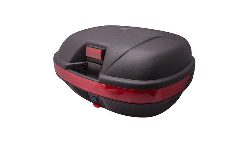 Kufer motocyklowy BT800 43l czarny odblask