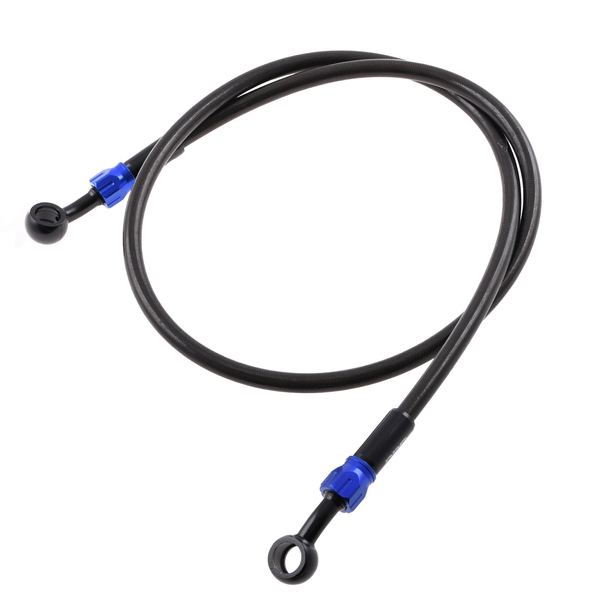 Przewód hamulcowy w oplocie czarno niebieski 90cm DPR Performance