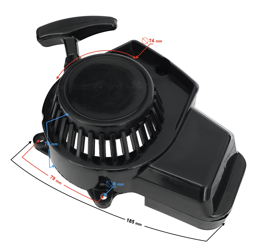 Pokrywa silnika-szarpaka do motoroweru Pocket Bike (plastikowa) 2 rodzaj