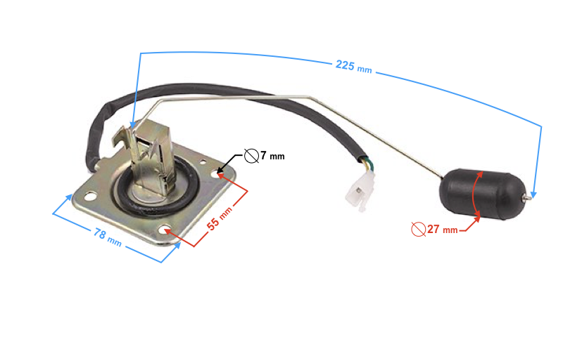 Czujnik poziomu paliwa Barton Hyper na wtrysk