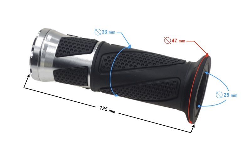 Manetka lewa do skutera barton E-Max