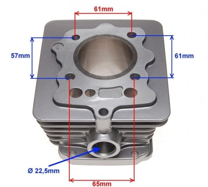 Cylinder kompletny Loncin 125ccm 4t 56,40mm