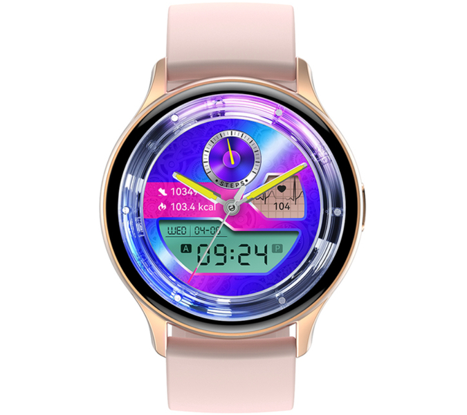 Smartwatch zegarek Rubicon damski RNCF11 różowy Bluetooth tryby sportowe 2023