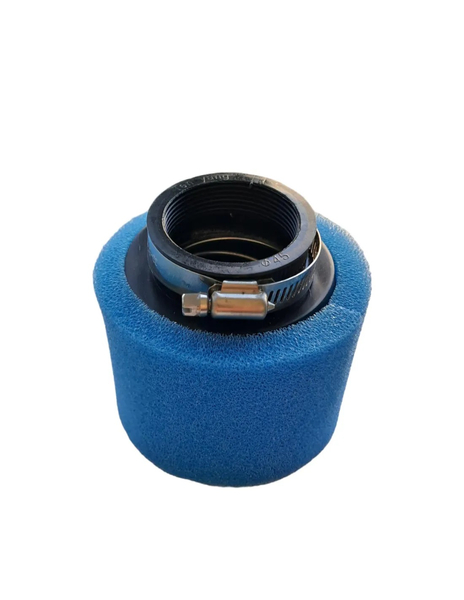 Filtr powietrza 45mm prosty niebieski pitbike MRF 120 140 Kayo 125 140 160
