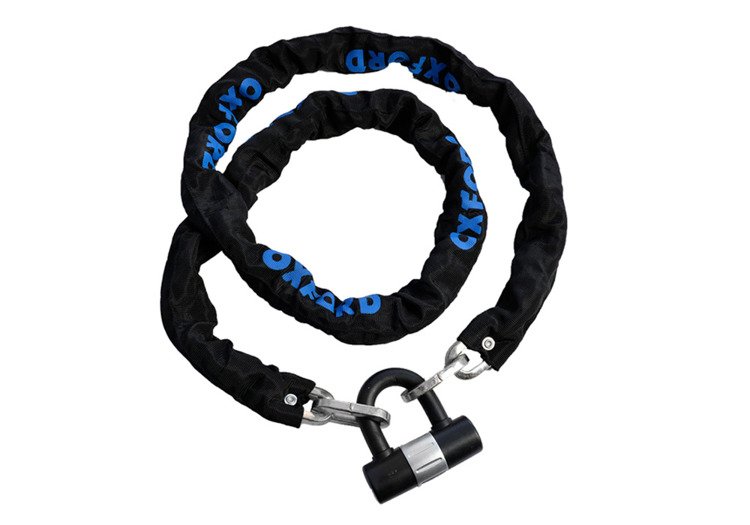 Blokada motocykla łańcuch zabezpieczenie z kłódką