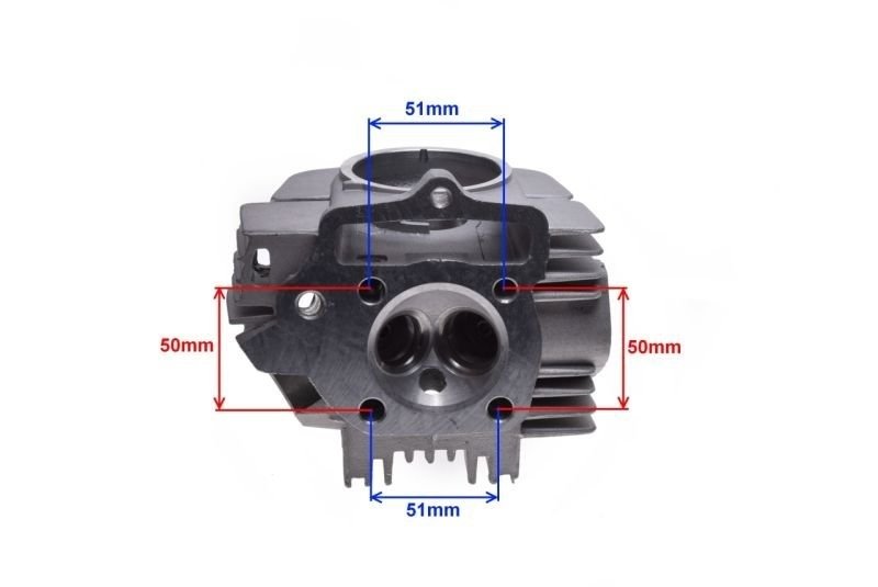 Głowica cylindra atv quad cross 125ccm 55,00mm 4t