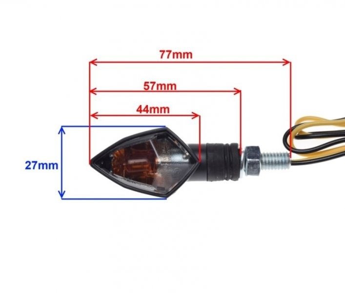 Kierunkowskaz przód jasny czarny