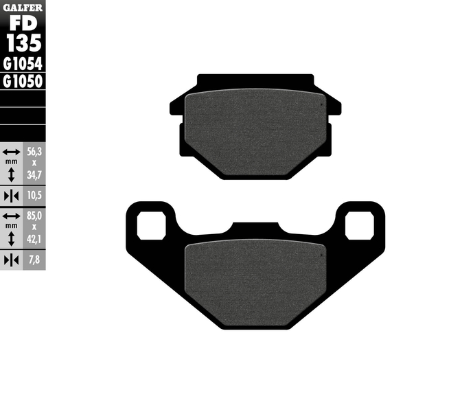Klocki hamulcowe Galfer KH173 Aprilia MX SX 125