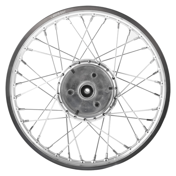 Koło jezdne 1,40x16 Simson S50 S51 aluminiowa obręcz szprychy chrom Delux