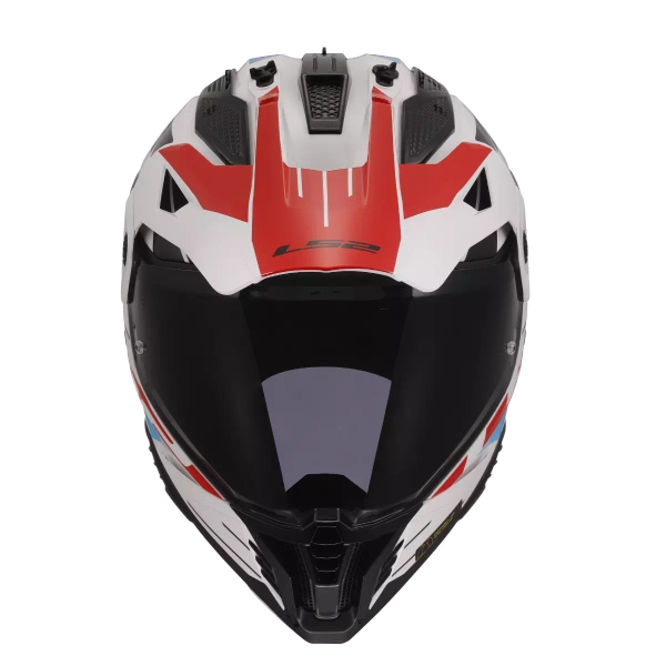 Kask LS2 MX702 Pioneer II Namib White Blue Red homologacja 22.06