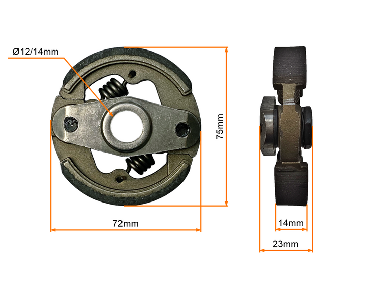 Sprzęgło 2-szczękowe tuning Mini Pocket Bike